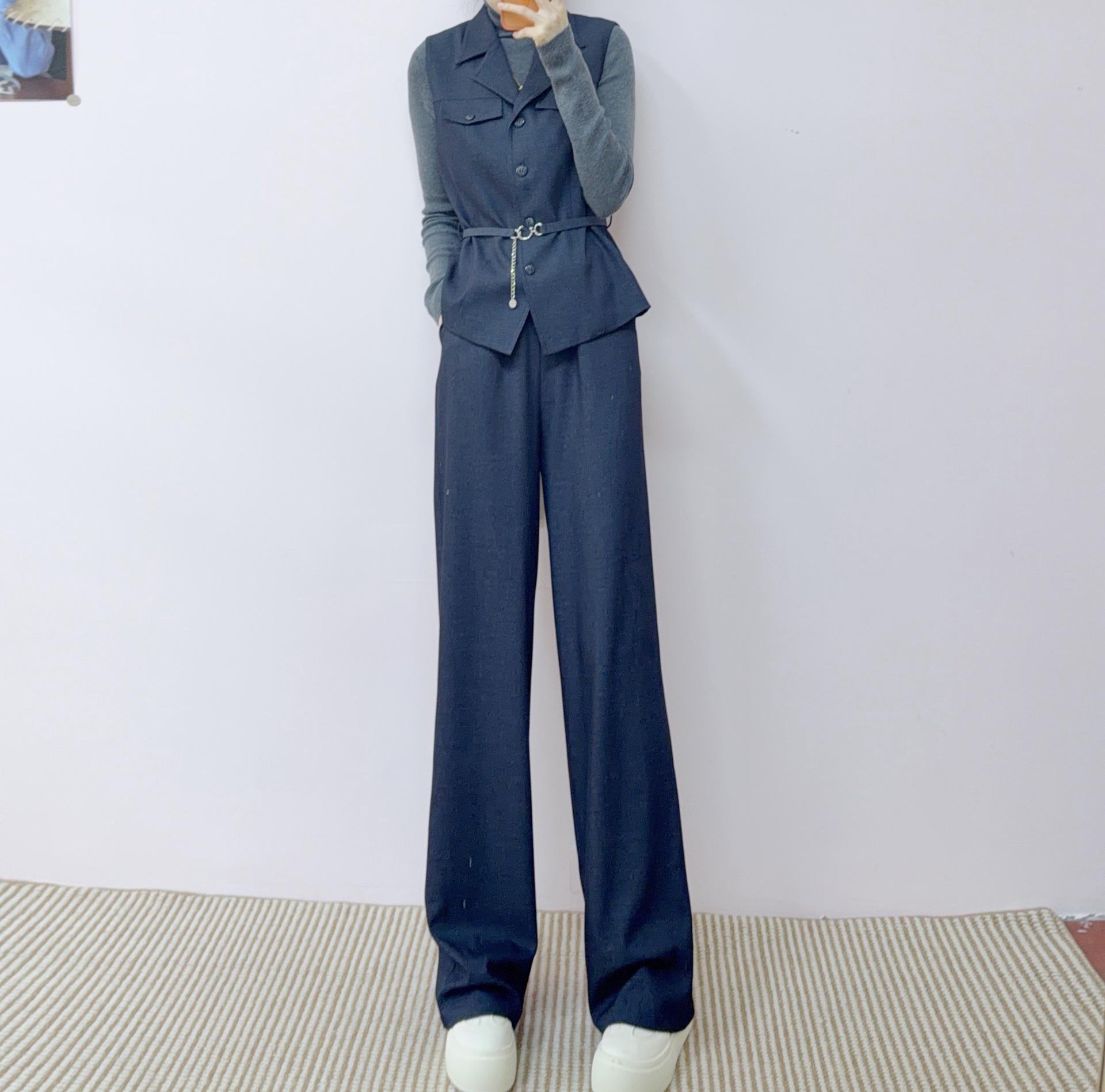 2026 Spring Fashion: Versatile Vest & Straight-Leg Pants Two-Piece Set 2XL (130-140 lbs) темно-синий
2026 Spring Fashion: Versatile Vest & Straight-Leg Pants Two-Piece Set 2XL (130-140 lbs) темно-синий