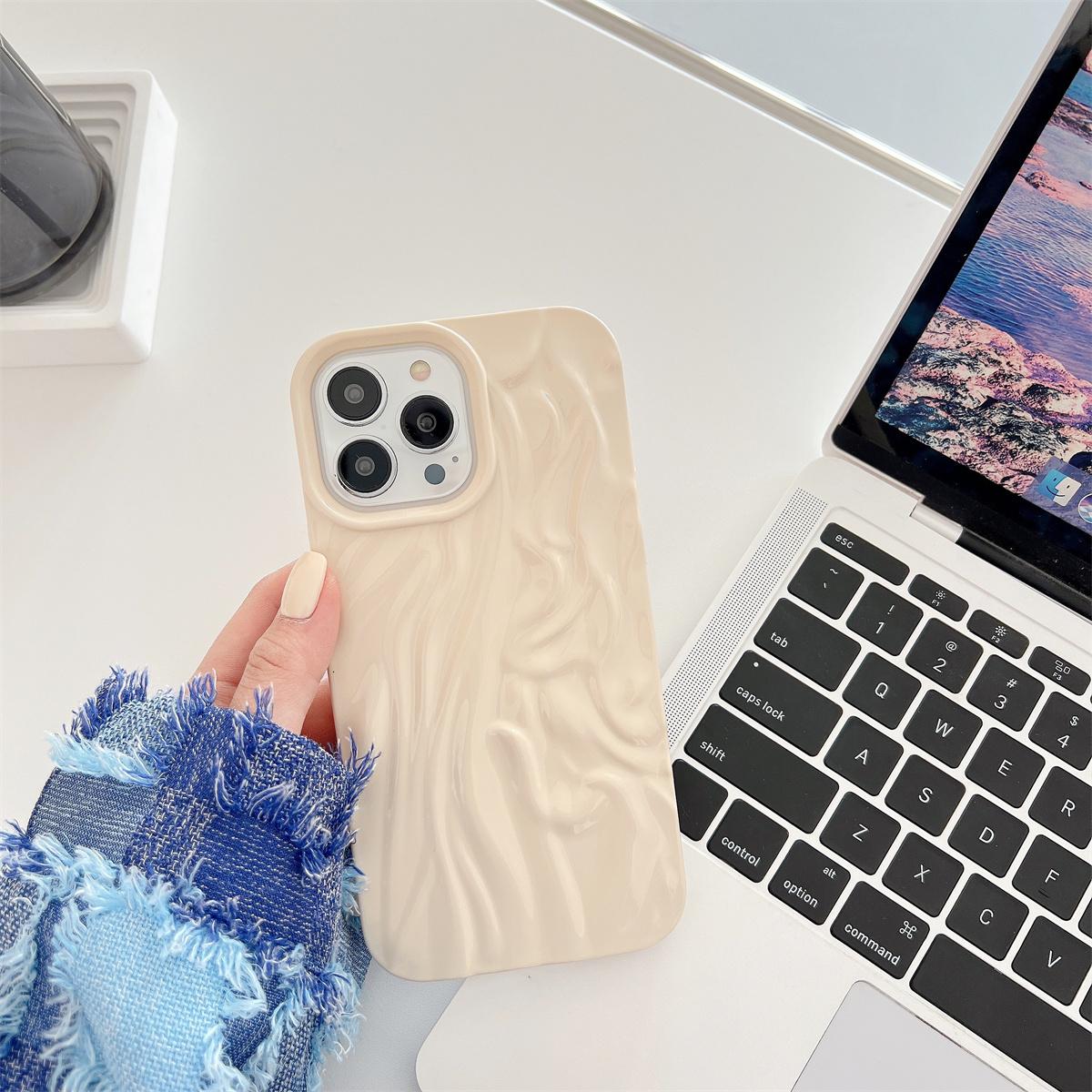 Glossy Phone Case for iPhone 13 Pro 6.1 inch Pleat Design Drop-proof Soft TPU Back Protective Cover Beige
Glossy Phone Case for iPhone 13 Pro 6.1 inch Pleat Design Drop-proof Soft TPU Back Protective Cover Beige