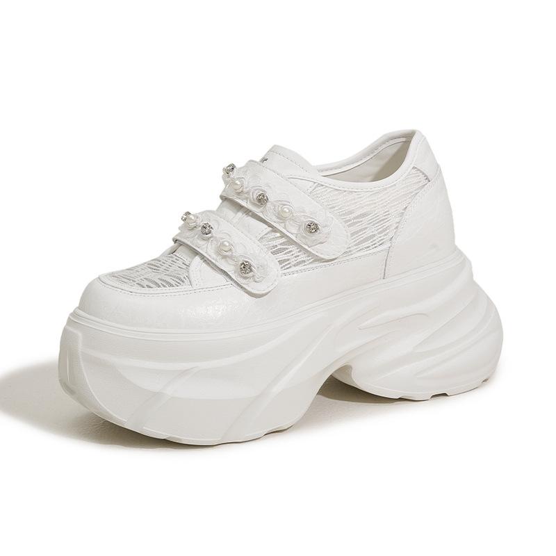 Женские белые туфли на платформе 2025 лето новая дышащая сетчатая обувь модные универсальные с небольшой внутренней высотой подъема женские туфли 39
Женские белые туфли на платформе 2025 лето новая дышащая сетчатая обувь модные универсальные с небольшой внутренней высотой подъема женские туфли 39