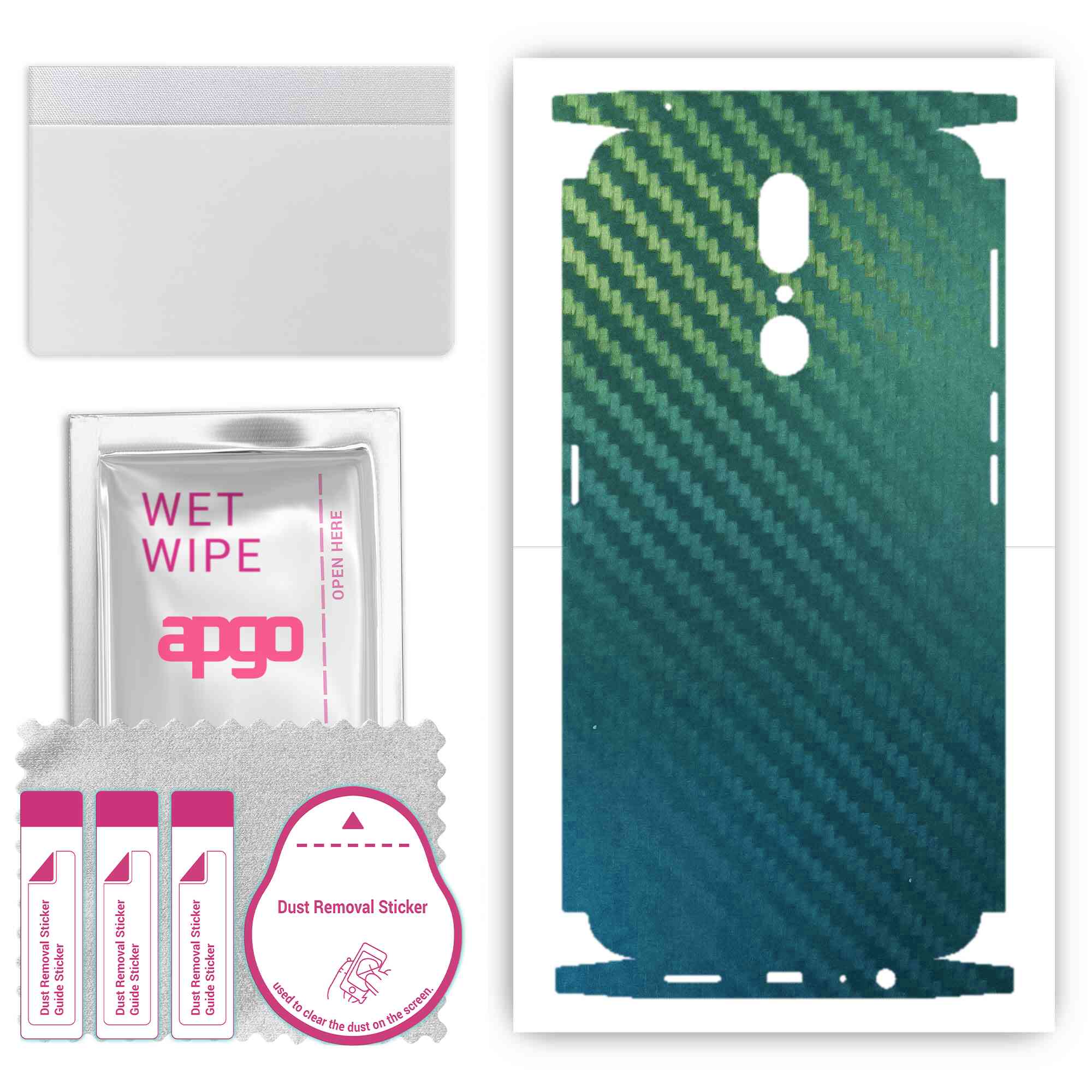 apgo Protective Skin Sticker for the back+sides compatible with Oppo A9, Full Wrap Film, Foil, Vinyl - Pattern Carbon Chameleon CAKA1
apgo Protective Skin Sticker for the back+sides compatible with Oppo A9, Full Wrap Film, Foil, Vinyl - Pattern Carbon Chameleon CAKA1