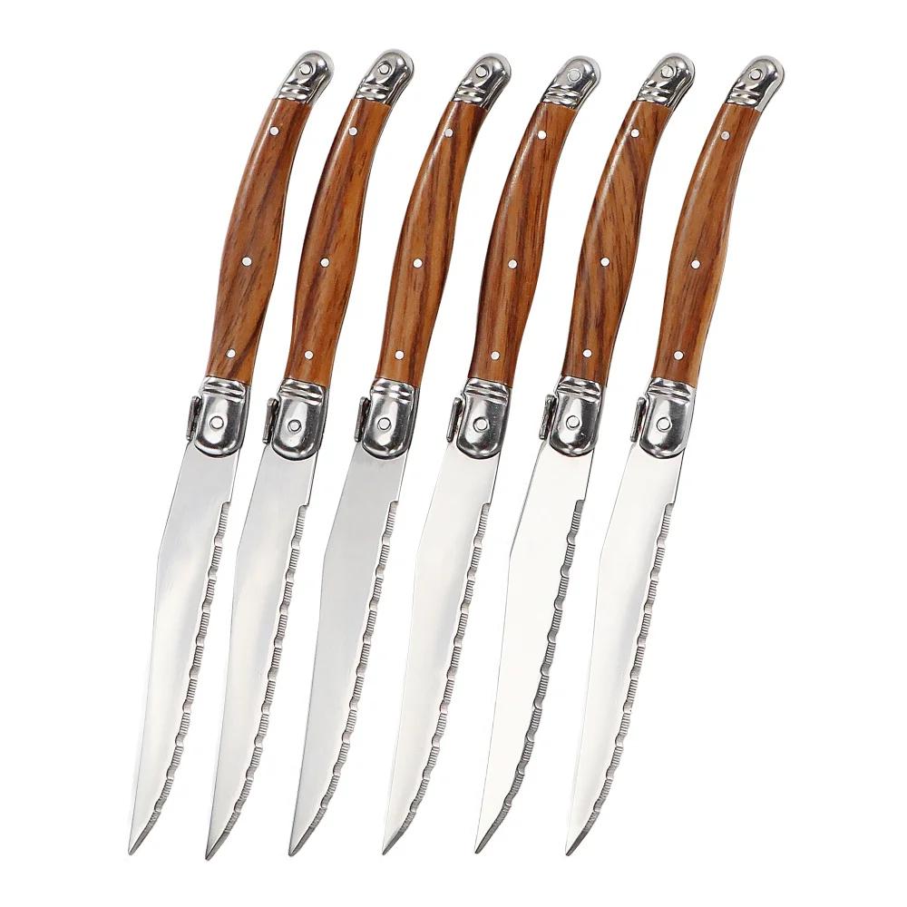 Plastic Wood Grain Handle Steak Knives Forks Western Dinnerware Food Knife and Fork Set Stainless Steel Cutlery 6pcs
Plastic Wood Grain Handle Steak Knives Forks Western Dinnerware Food Knife and Fork Set Stainless Steel Cutlery 6pcs