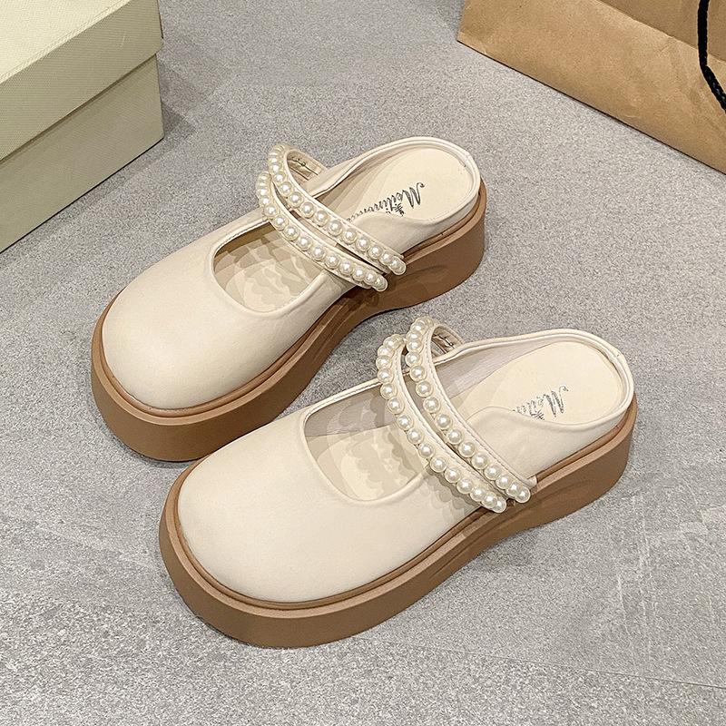 Temperament small leather shoes women s 2025 spring new soft-soled pearl bag head half slippers outer wear with skirt single shoes 40 світло-фіолетового кольору
Temperament small leather shoes women s 2025 spring new soft-soled pearl bag head half slippers outer wear with skirt single shoes 40 світло-фіолетового кольору