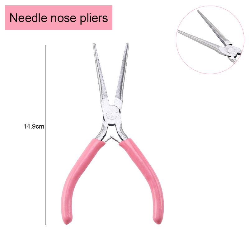 Інструменти для виготовлення ювелірних виробів: плоскогубці з вузькими губками/плоскогубці для ланцюжків/круглогубці та кусачки для дроту для ремонту ювелірних виробів
Інструменти для виготовлення ювелірних виробів: плоскогубці з вузькими губками/плоскогубці для ланцюжків/круглогубці та кусачки для дроту для ремонту ювелірних виробів