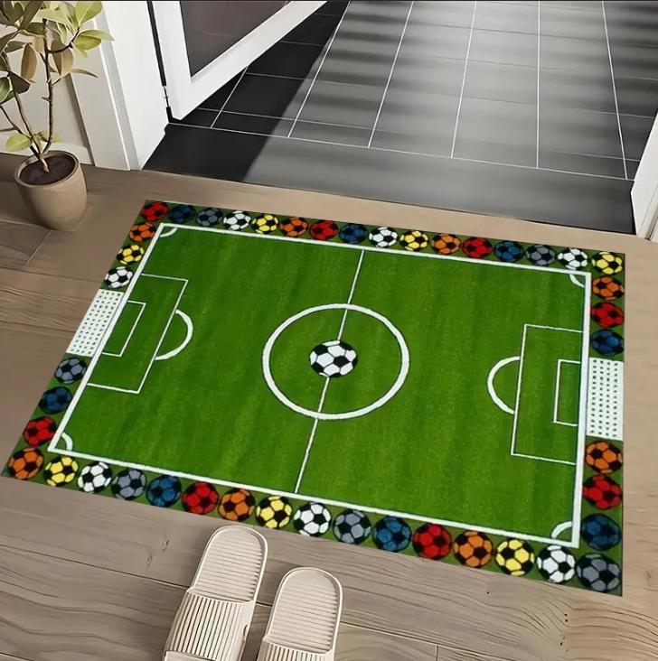 A Flannel Door Mat with A Football Field Pattern Rooms Front Doors Bedrooms Kitchens Corridors Laundry Rooms Interior Floor Ma 40cmx60cm
A Flannel Door Mat with A Football Field Pattern Rooms Front Doors Bedrooms Kitchens Corridors Laundry Rooms Interior Floor Ma 40cmx60cm