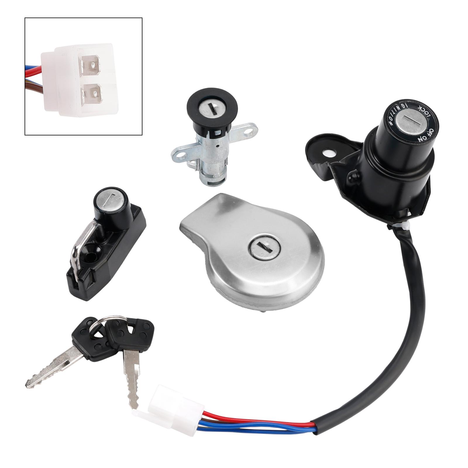 Ignition Key Switch Fuel Cap Helmet Seat Lock Set For Yamaha XV 535 Virago 88-04
Ignition Key Switch Fuel Cap Helmet Seat Lock Set For Yamaha XV 535 Virago 88-04
