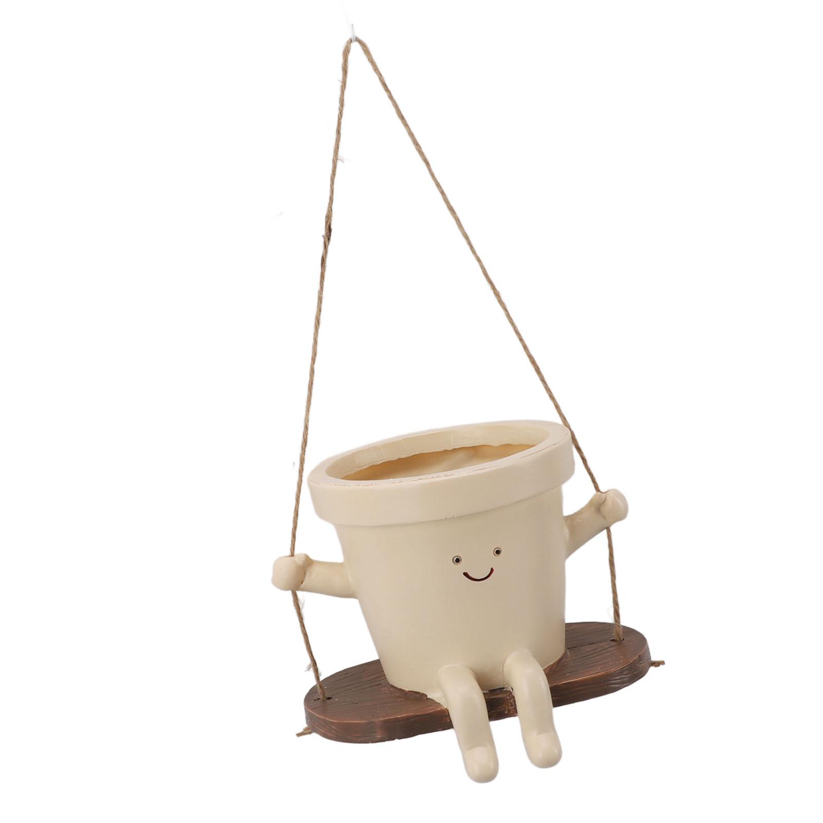 Swinging Face Planter, Hanging with Resin Flower Heads for Indoor and Outdoor Use, with Cute Expression, Ideal Gifts for Mother\ s Day
Swinging Face Planter, Hanging with Resin Flower Heads for Indoor and Outdoor Use, with Cute Expression, Ideal Gifts for Mother\ s Day
