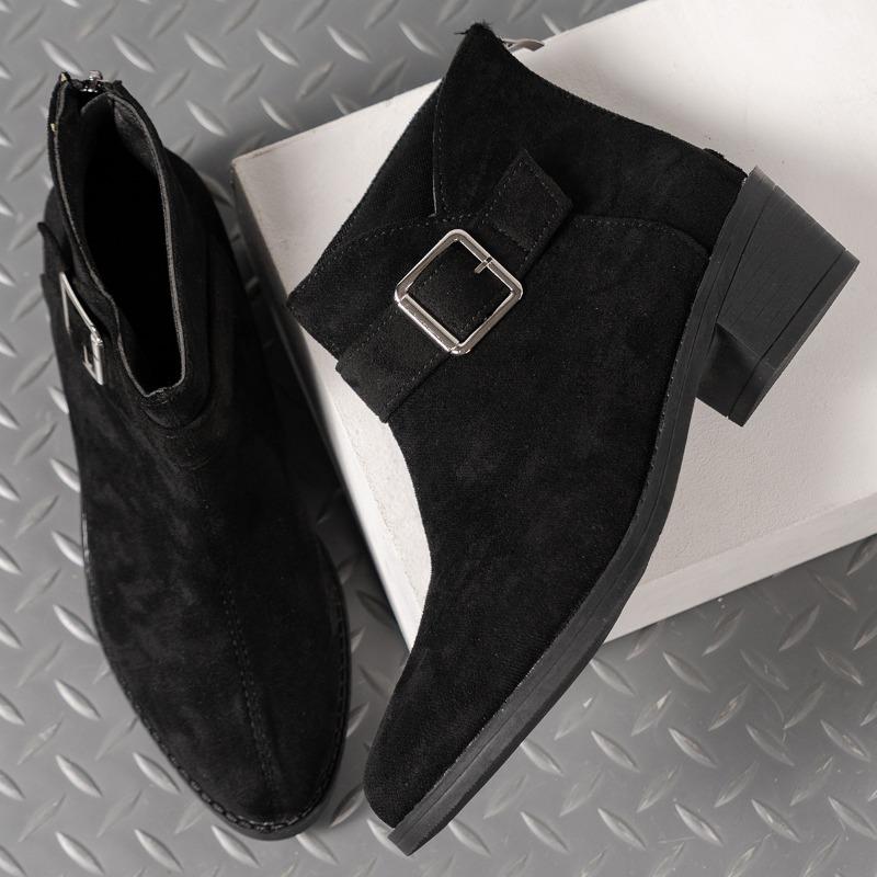 Большой размер толстый каблук ботинки Мартин женские осень и зима новые декоративные ремешки с пряжками модные замшевые тонкие короткие ботинки 43 чёрный
Большой размер толстый каблук ботинки Мартин женские осень и зима новые декоративные ремешки с пряжками модные замшевые тонкие короткие ботинки 43 чёрный