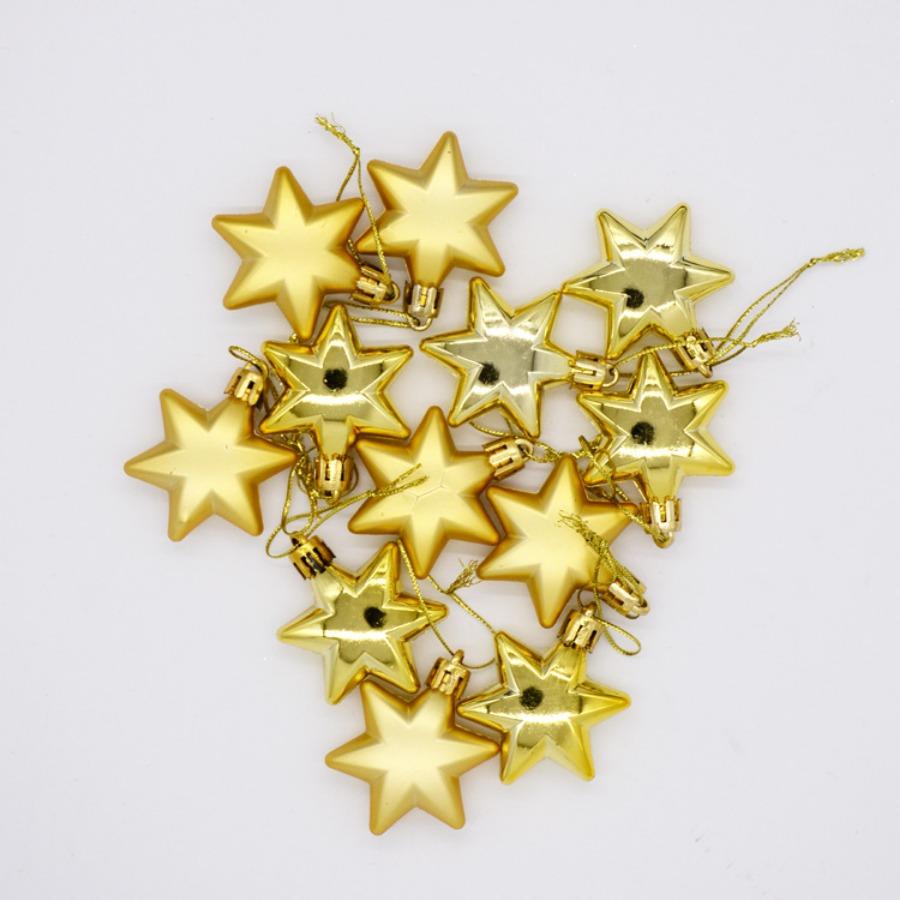 12Pcs Star Shape Christmas Ball Xmas Tree Plastic Hanging Ball Pendant Ornament Home Festival Party New Year Decor Gold
12Pcs Star Shape Christmas Ball Xmas Tree Plastic Hanging Ball Pendant Ornament Home Festival Party New Year Decor Gold