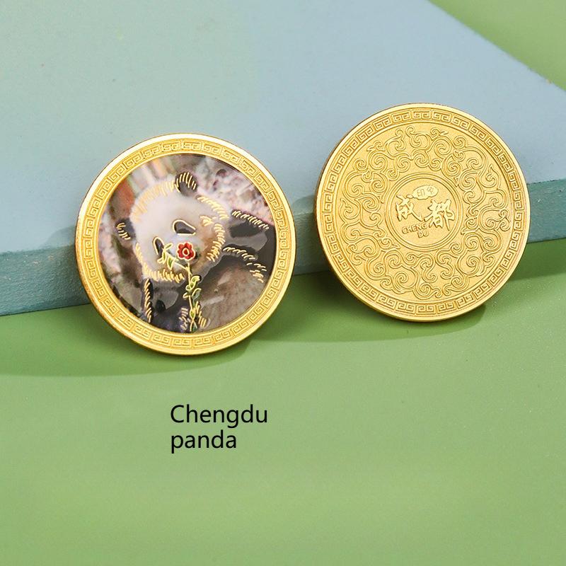 Chengdu landmark city commemorative coin, DIY magnetic refrigerator sticker, popular tourist attraction check-in, panda commemorative badge
Chengdu landmark city commemorative coin, DIY magnetic refrigerator sticker, popular tourist attraction check-in, panda commemorative badge