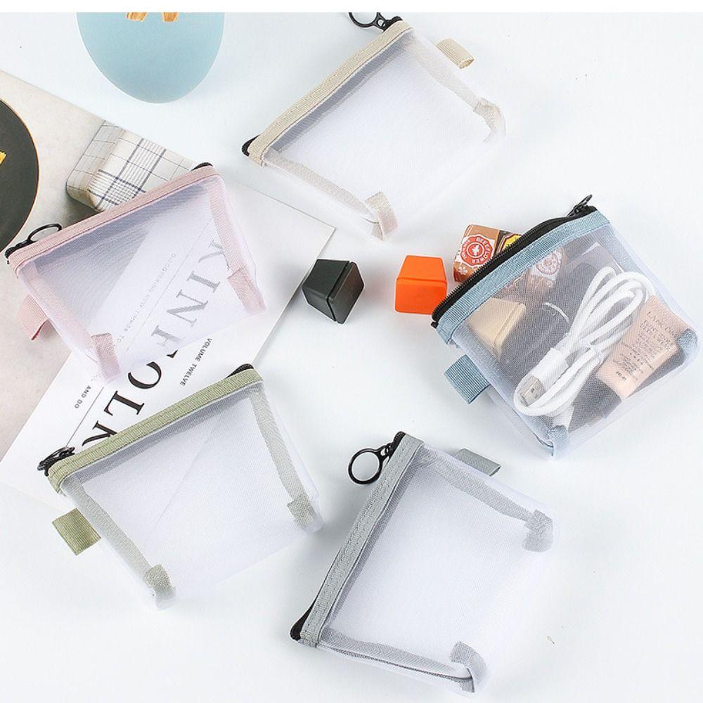 Bags Solid Color Women Change Storage Bag Clear Mesh Bag Lipstick Cosmetic Bag Mini Coin Purse
Bags Solid Color Women Change Storage Bag Clear Mesh Bag Lipstick Cosmetic Bag Mini Coin Purse