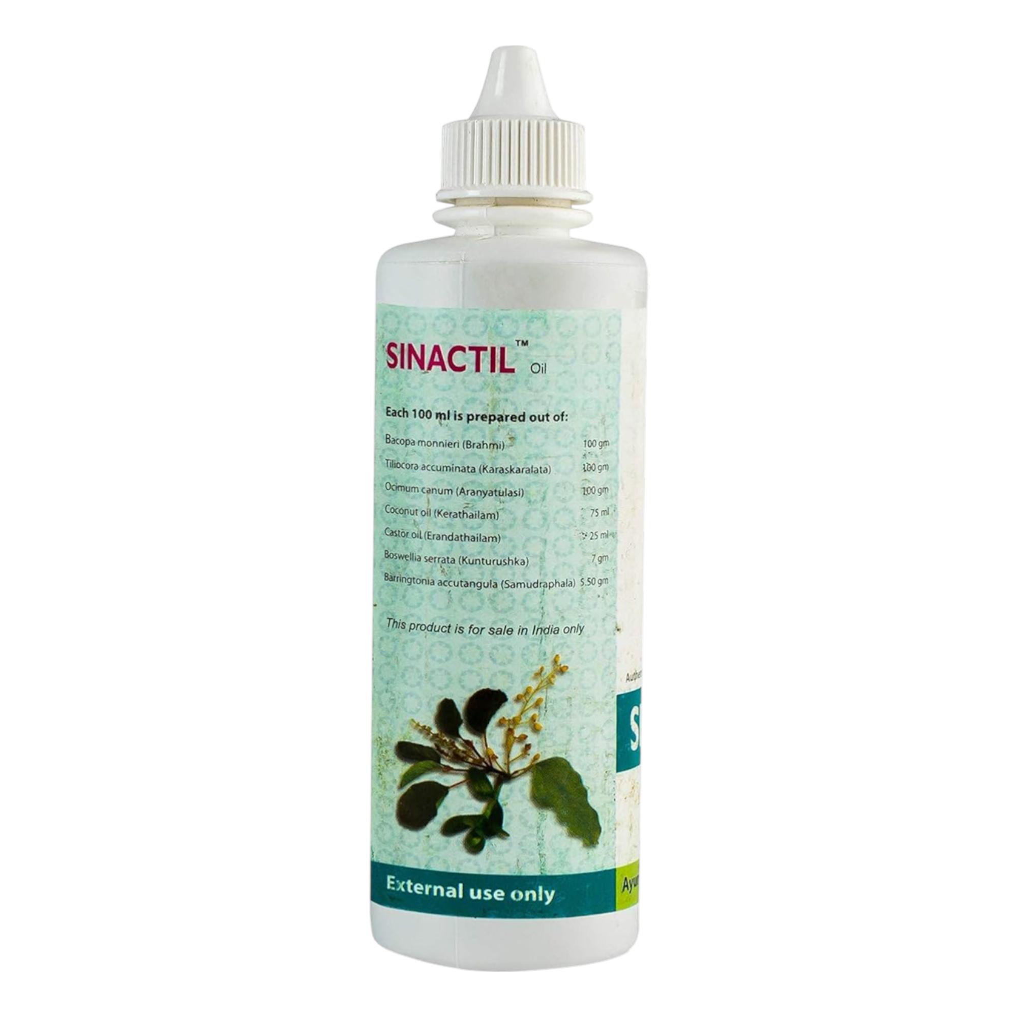 Kerala Ayurveda Sinactil Oil 100 ml Pack - Natural Herbal Decongestant for Sinus Relief & Congestion
Kerala Ayurveda Sinactil Oil 100 ml Pack - Natural Herbal Decongestant for Sinus Relief & Congestion
