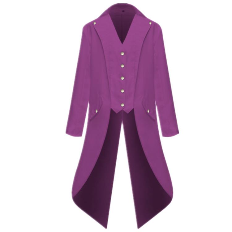2018 Men s European-American Solid Color Punk Retro Tailcoat Formal Coat Triple Extra Large
2018 Men s European-American Solid Color Punk Retro Tailcoat Formal Coat Triple Extra Large