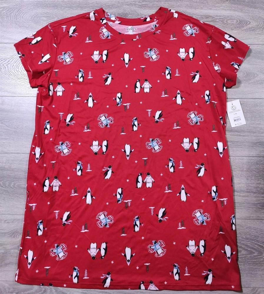 Joyspun Sleep Shirt Nightgown Womens Large X-Large Red Penguin Snow Winter Unisex T-Shirt XXXL
Joyspun Sleep Shirt Nightgown Womens Large X-Large Red Penguin Snow Winter Unisex T-Shirt XXXL
