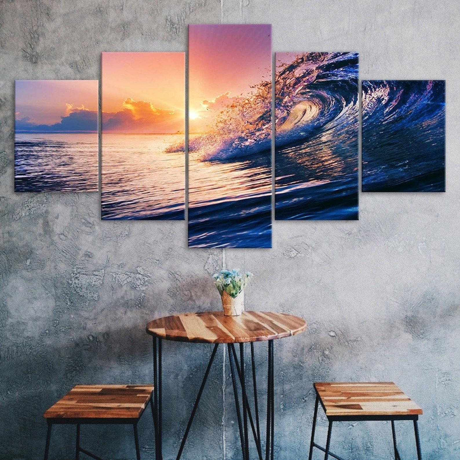Surf Wave Seascape Beautiful Sunset Scene 5 Piece Five Panel Wall Canvas Print Modern Art Poster Picture Home Decor Gift For Him For Her 20X35 20X45 20X55CM
Surf Wave Seascape Beautiful Sunset Scene 5 Piece Five Panel Wall Canvas Print Modern Art Poster Picture Home Decor Gift For Him For Her 20X35 20X45 20X55CM