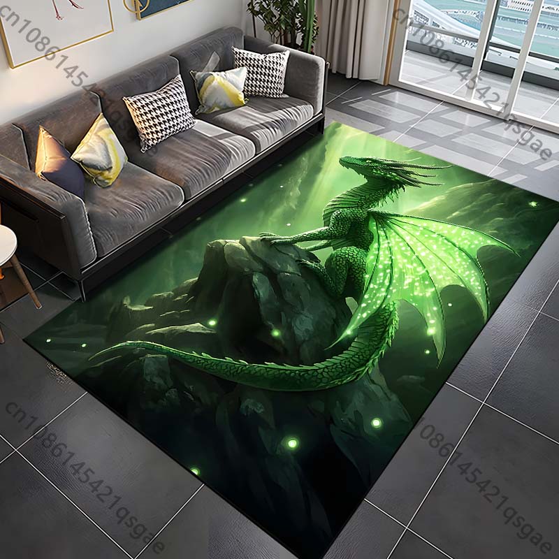 1PC Green glowing dragon on rock Print Carpet Rug for Living Room Bedroom Sofa Doormat Home Decor Non-slip Floor Mat 40cm x 60cm
1PC Green glowing dragon on rock Print Carpet Rug for Living Room Bedroom Sofa Doormat Home Decor Non-slip Floor Mat 40cm x 60cm