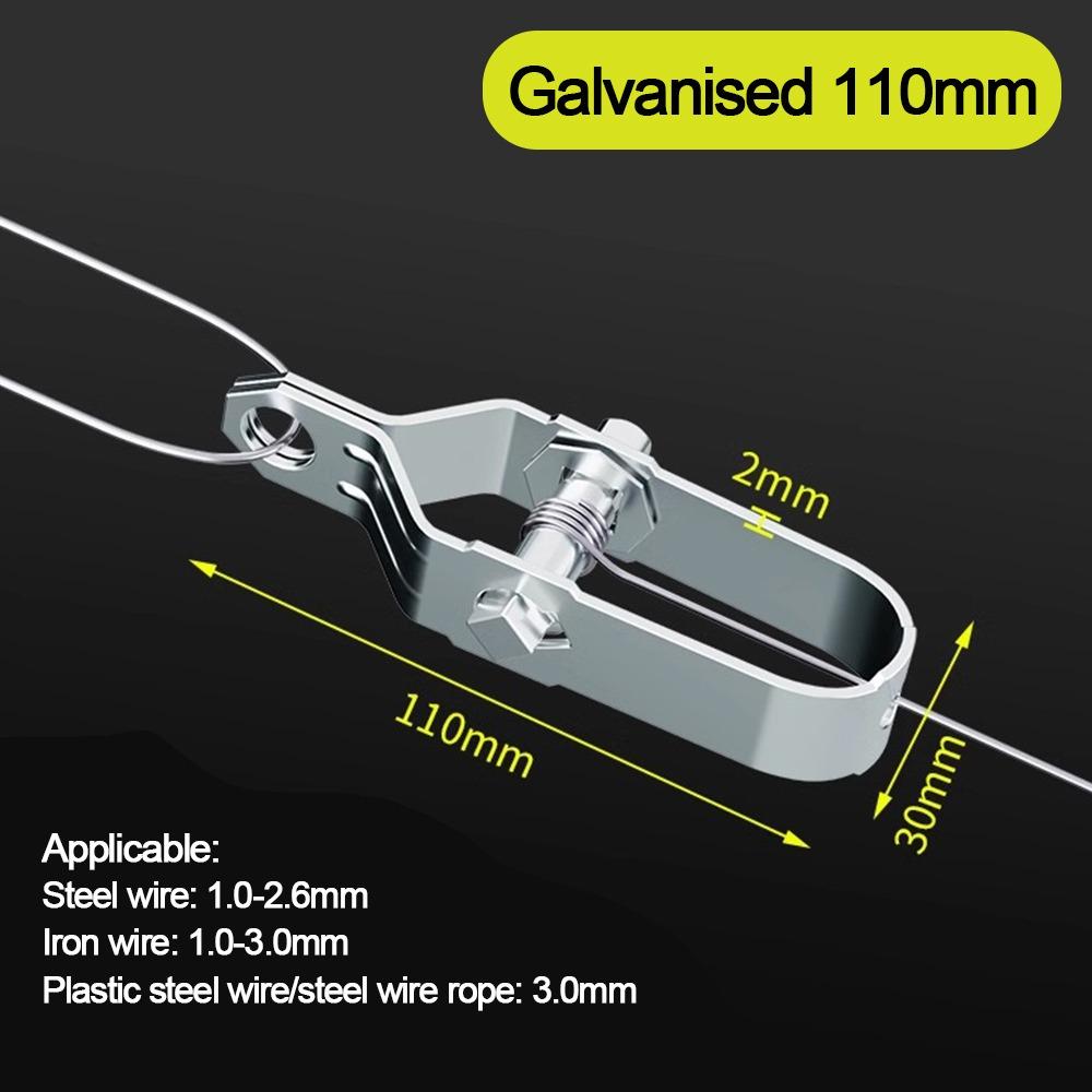 Натягувач оцинкованого кабелю, натягувач із храповим механізмом срібного дроту, новий натяжний кабельний паркан Galvanised 110mm
Натягувач оцинкованого кабелю, натягувач із храповим механізмом срібного дроту, новий натяжний кабельний паркан Galvanised 110mm