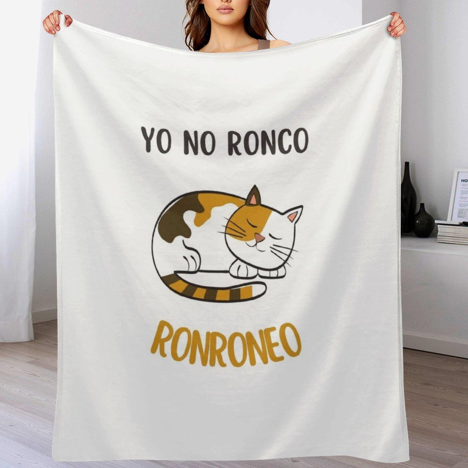 yo no ronco ronroneo Throw Blanket Camping Flannel Fabric Soft Plush Plaid Luxury Throw Blankets 102x76cm(40x30in)
yo no ronco ronroneo Throw Blanket Camping Flannel Fabric Soft Plush Plaid Luxury Throw Blankets 102x76cm(40x30in)