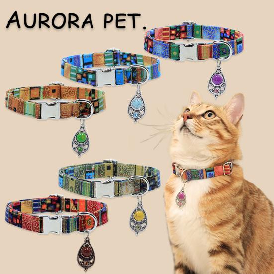 Vintage Pet Collar Boho Adjustable Nylon Dog Collar with Bead Pendant for Small Medium Large Dogs Cats S
Vintage Pet Collar Boho Adjustable Nylon Dog Collar with Bead Pendant for Small Medium Large Dogs Cats S