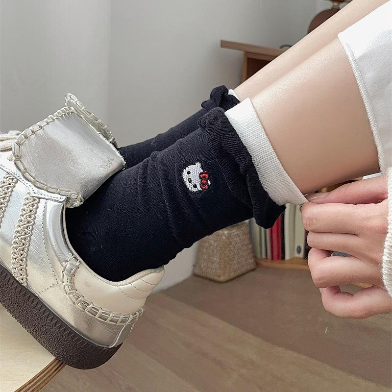 Double Bubble Mouth Cute Sweet Socks Medium Socks Cat Cartoon Embroidery Pure Cotton Pile Socks One size fits all чорний
Double Bubble Mouth Cute Sweet Socks Medium Socks Cat Cartoon Embroidery Pure Cotton Pile Socks One size fits all чорний