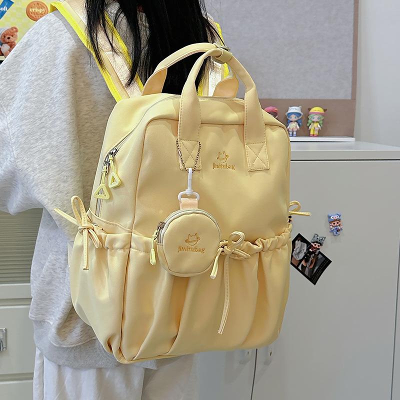 Water-Repellent Large Capacity Backpack Student Schoolbag Solid Color Women s Backpack розовый
Water-Repellent Large Capacity Backpack Student Schoolbag Solid Color Women s Backpack розовый