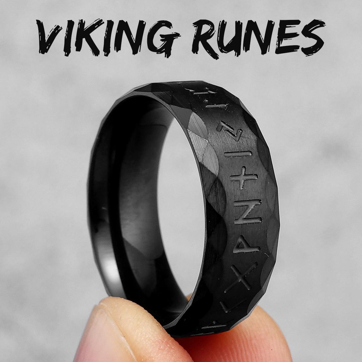 Vintage Nordic Vikings Runes Stainless Steel Womens Mens Rings Punk Simple For Boyfriend Biker Jewelry Creativity Gift 9
Vintage Nordic Vikings Runes Stainless Steel Womens Mens Rings Punk Simple For Boyfriend Biker Jewelry Creativity Gift 9