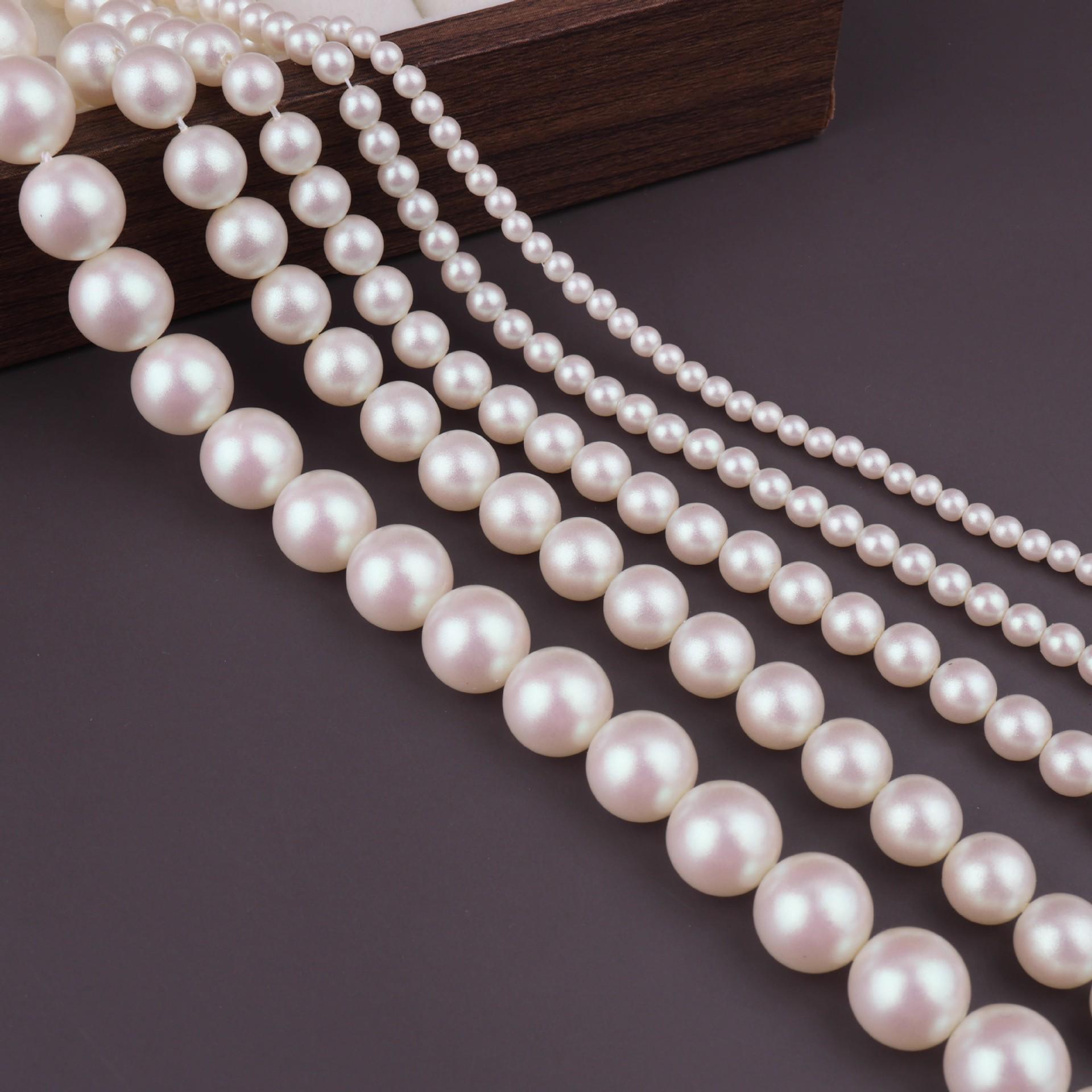 Shi Jia Matte Mermaid Ivory Imitation Pearl Beads for Handmade Necklaces and DIY Accessories 8mm Full Hole (approx. 52 beads per strand)
Shi Jia Matte Mermaid Ivory Imitation Pearl Beads for Handmade Necklaces and DIY Accessories 8mm Full Hole (approx. 52 beads per strand)