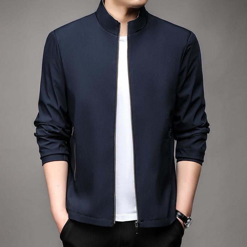 Autumn Men s Light Luxury Jacket Stand Collar Loose Long Sleeve Fashion Urban Solid Color Simple Jacket M
Autumn Men s Light Luxury Jacket Stand Collar Loose Long Sleeve Fashion Urban Solid Color Simple Jacket M