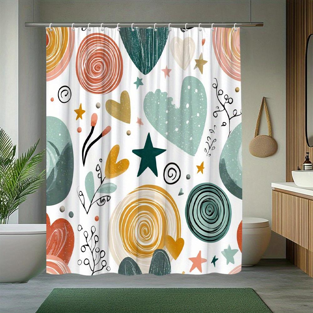 1Pc Modern Creative Heart Shaped Star Shower Curtain Colorful Geometric Pattern Shower Curtain Bathroom Decoration Polyester W60H190(CM)-1 Pcs
1Pc Modern Creative Heart Shaped Star Shower Curtain Colorful Geometric Pattern Shower Curtain Bathroom Decoration Polyester W60H190(CM)-1 Pcs