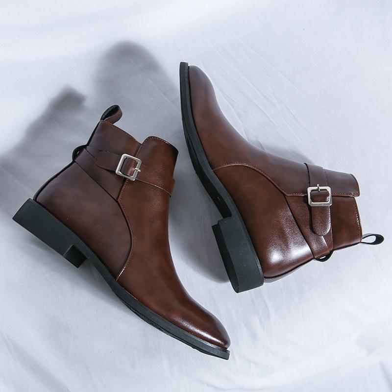 2026 Summer High-top Martin Boots Trendy Pointed-toed Explosive Short Boots Chelsea Boots Men s British Zipper Leather Boots 47 коричневий
2026 Summer High-top Martin Boots Trendy Pointed-toed Explosive Short Boots Chelsea Boots Men s British Zipper Leather Boots 47 коричневий