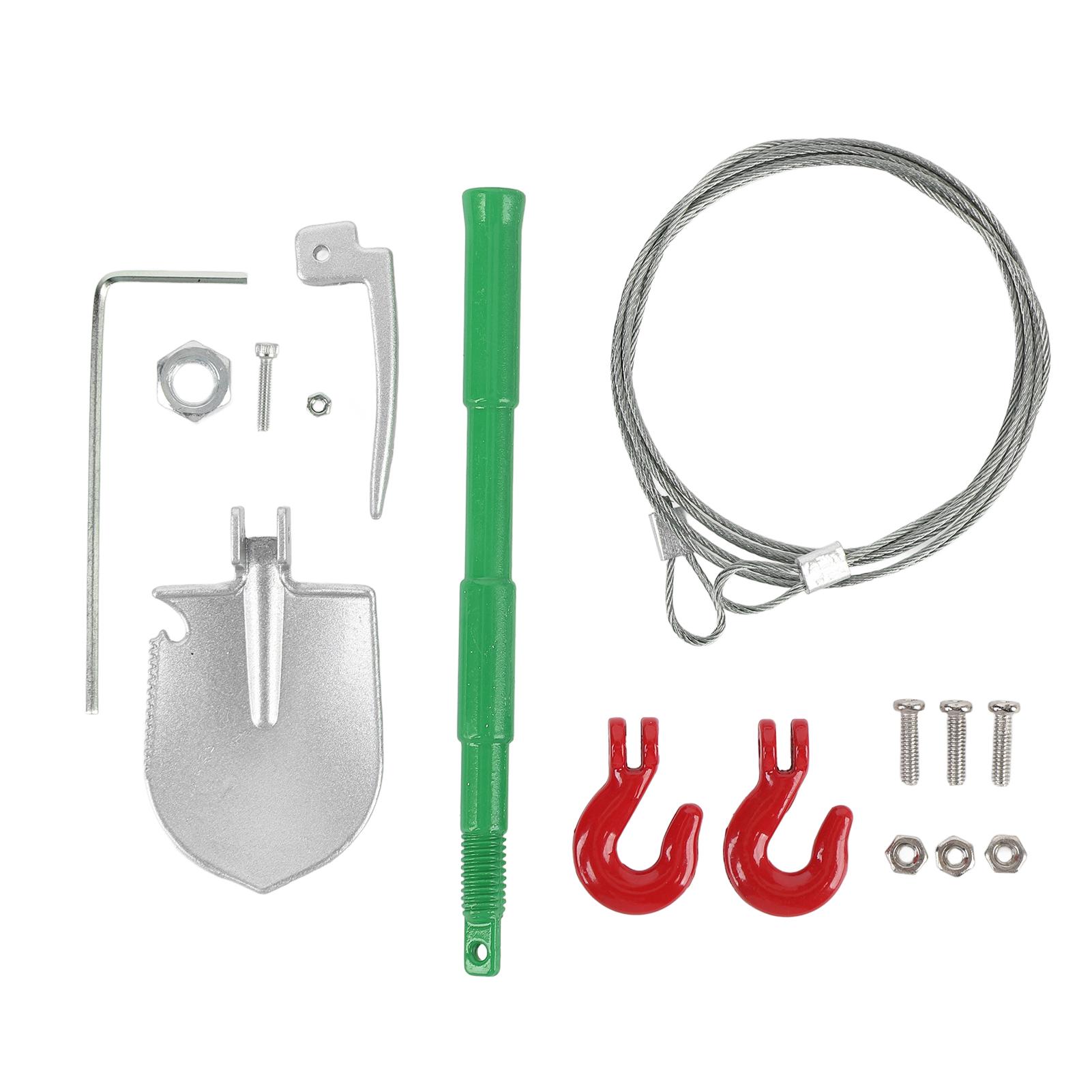 RC Trailer Chain Tow Hook Steel Rope Multifunction Adjustable RC Shovel Set for RC Crawler
RC Trailer Chain Tow Hook Steel Rope Multifunction Adjustable RC Shovel Set for RC Crawler