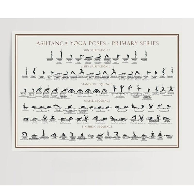 Ashtanga Yoga Poses Primary Series Poster Hatha and Modern Asanas Sanskrit Names Canvas Painting Wall Art Living Room Home Decor 21X30CMNo Framed
Ashtanga Yoga Poses Primary Series Poster Hatha and Modern Asanas Sanskrit Names Canvas Painting Wall Art Living Room Home Decor 21X30CMNo Framed