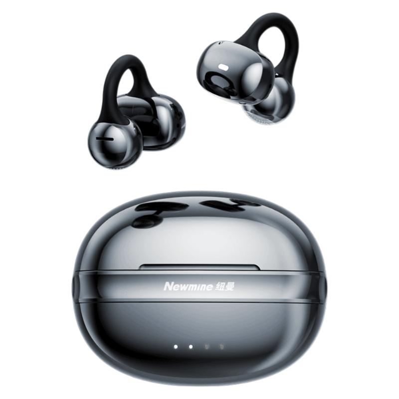 Newmine Bluetooth Earphones, Clip-On Bone Conduction Concept, Open-Style, Wireless Ear-Hook, Call Noise Reduction, Black
Newmine Bluetooth Earphones, Clip-On Bone Conduction Concept, Open-Style, Wireless Ear-Hook, Call Noise Reduction, Black