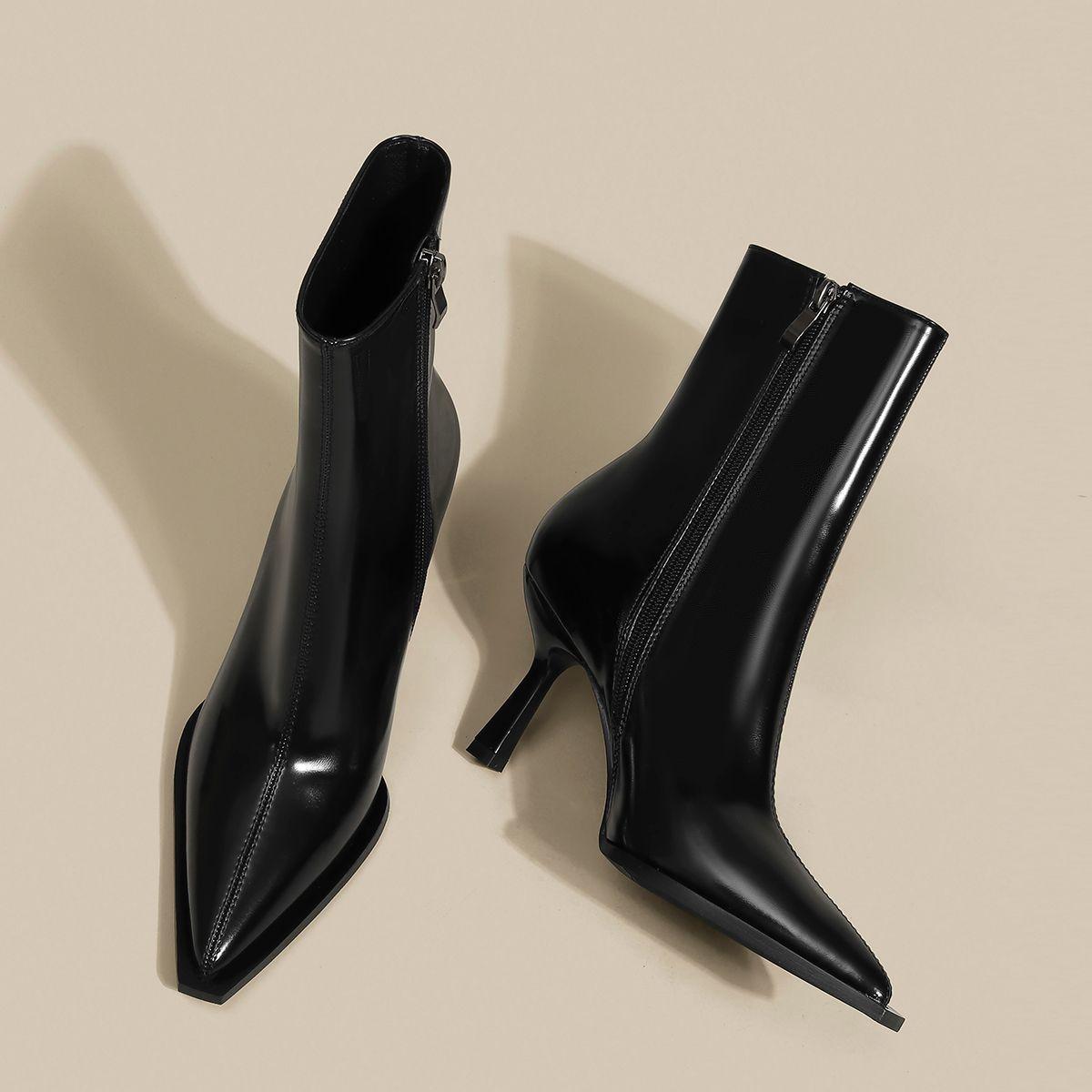 Women s Naked Boots Patent Leather Thin Heel Skinny Boots High Heel Martin Boots Short Boots Women s Pointed Retro Leather Boots 42 чорний
Women s Naked Boots Patent Leather Thin Heel Skinny Boots High Heel Martin Boots Short Boots Women s Pointed Retro Leather Boots 42 чорний