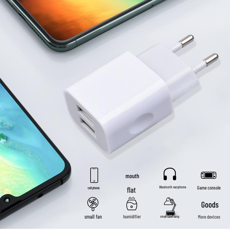 5V2A Dual USB Mobile Charger, US Standard Power Adapter for Android US Standard білий
5V2A Dual USB Mobile Charger, US Standard Power Adapter for Android US Standard білий