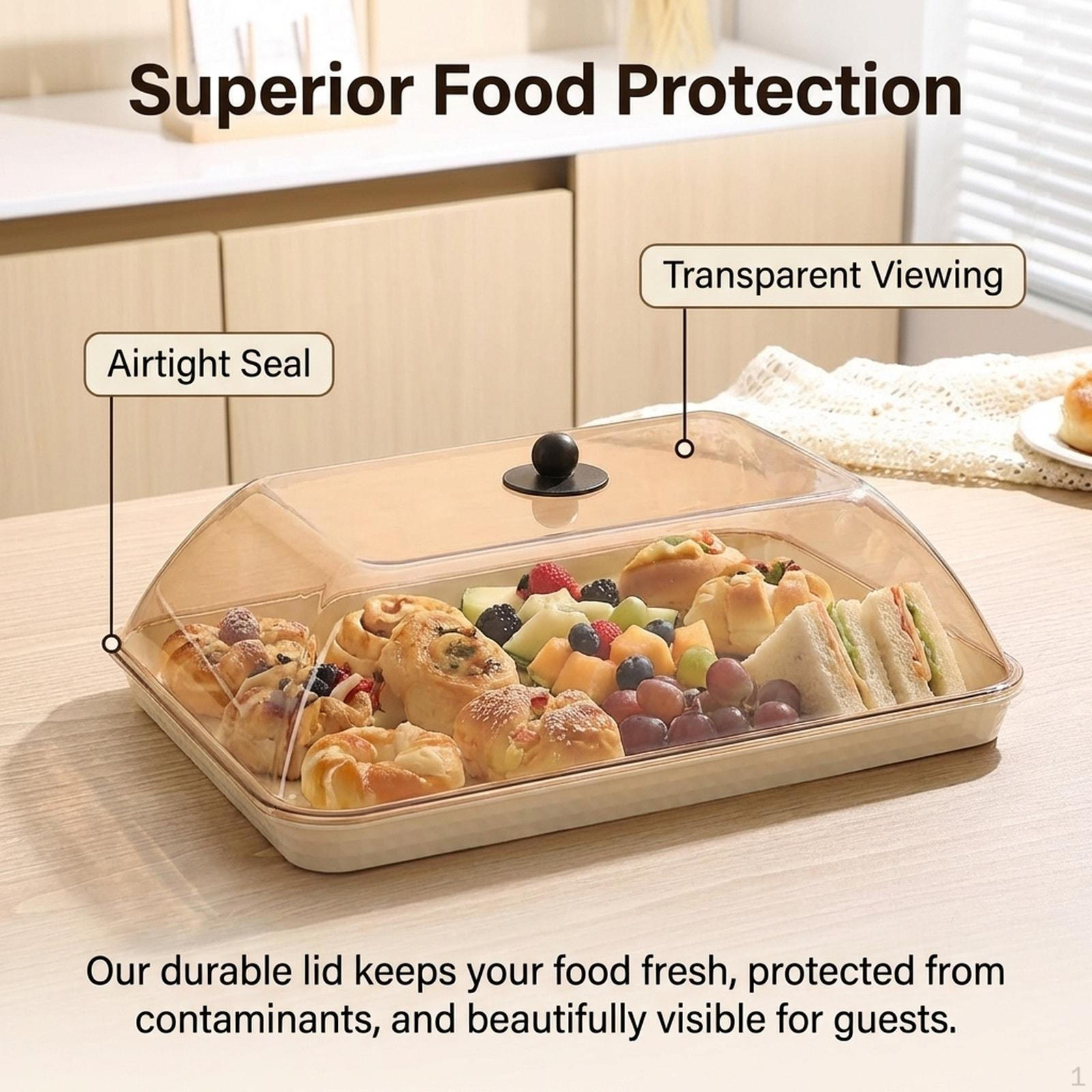 Cake And Dessert Display Stand with Lid, Portable Transparent Serving Dish for Appetizers, Cupcakes, бурштин
Cake And Dessert Display Stand with Lid, Portable Transparent Serving Dish for Appetizers, Cupcakes, бурштин