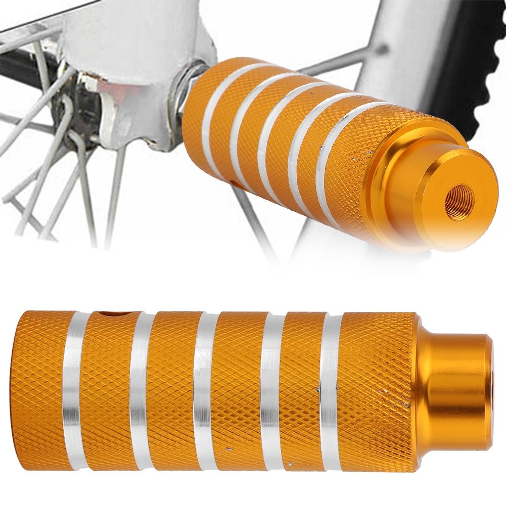 Bicycle Metal Heavy Duty Foot Stand Pegs Rear Stunt Pegs Footrest Bike Accessories (golden)
Bicycle Metal Heavy Duty Foot Stand Pegs Rear Stunt Pegs Footrest Bike Accessories (golden)