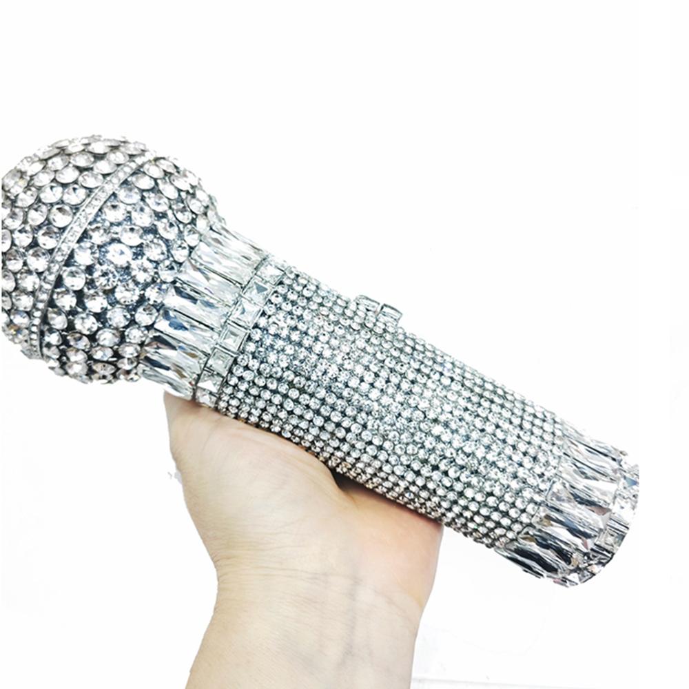 Microphone Evening Clutch Purse Luxury Women s Glitter Brown Handbag Shiny Rhinestones Diamond Bag For Wedding Party Clutches
Microphone Evening Clutch Purse Luxury Women s Glitter Brown Handbag Shiny Rhinestones Diamond Bag For Wedding Party Clutches