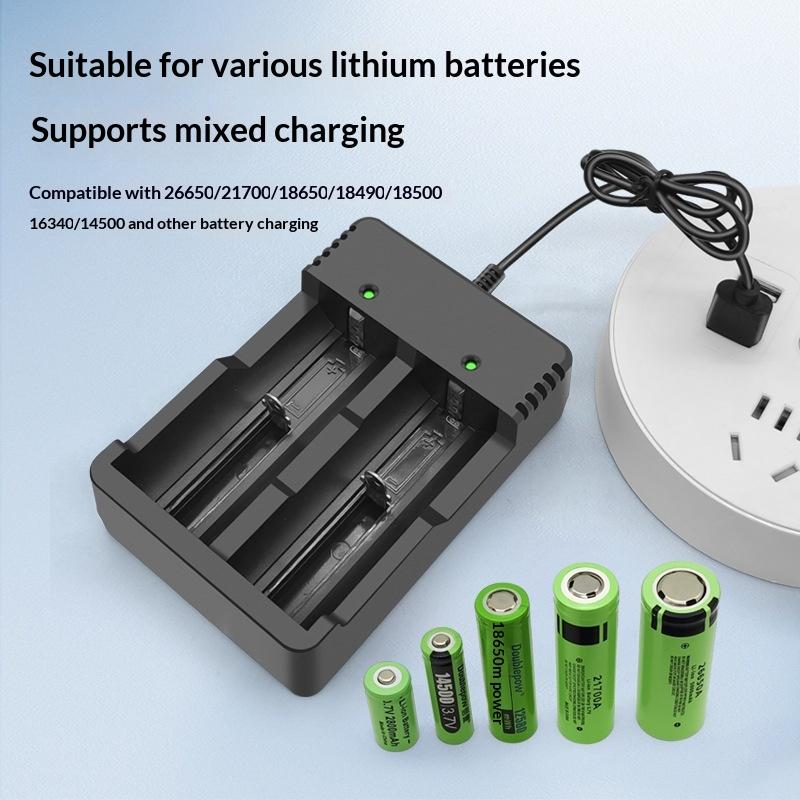 18650 Li-Ion Battery Charger 2 3 4 Slots 110V 220V Usb A Port For 18650 18700 Charging 3.7V Rechargeable Lithium Battery Charger One Size
18650 Li-Ion Battery Charger 2 3 4 Slots 110V 220V Usb A Port For 18650 18700 Charging 3.7V Rechargeable Lithium Battery Charger One Size
