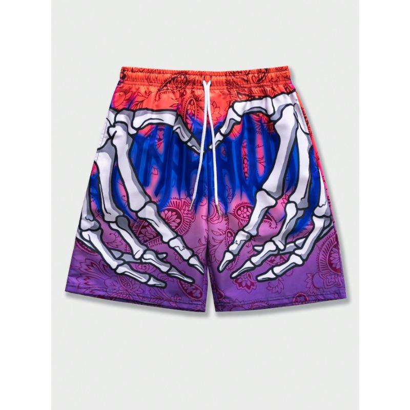 ROMWE Street Life Men s Skull & Paisley Print Drawstring Waist Shorts M
ROMWE Street Life Men s Skull & Paisley Print Drawstring Waist Shorts M