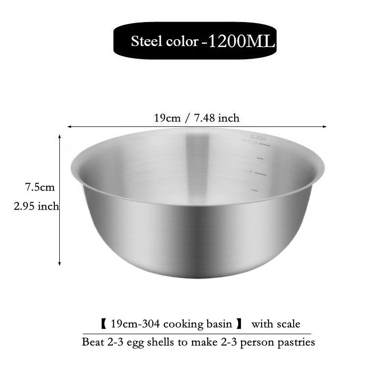 Новые наборы мисок для смешивания салата из нержавеющей стали 304, миска для взбивания яиц, емкость для теста, контейнер для еды, кухонный набор мисок для салата для взбивания фруктов и овощей
Новые наборы мисок для смешивания салата из нержавеющей стали 304, миска для взбивания яиц, емкость для теста, контейнер для еды, кухонный набор мисок для салата для взбивания фруктов и овощей