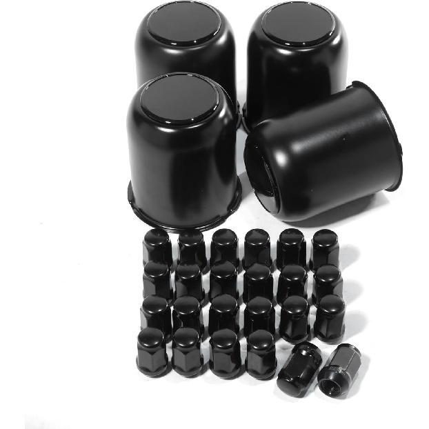 4Pcs Stainless Trailer Wheel Center Caps & 24Pcs Wheel Lug Nuts Kit, 3.19in Top Removable Push Through Matt Black Hub Cap with Matt Black 1/2-20 Lug 4pcs 3.19 Cap, 24pcs 1/2
4Pcs Stainless Trailer Wheel Center Caps & 24Pcs Wheel Lug Nuts Kit, 3.19in Top Removable Push Through Matt Black Hub Cap with Matt Black 1/2-20 Lug 4pcs 3.19 Cap, 24pcs 1/2