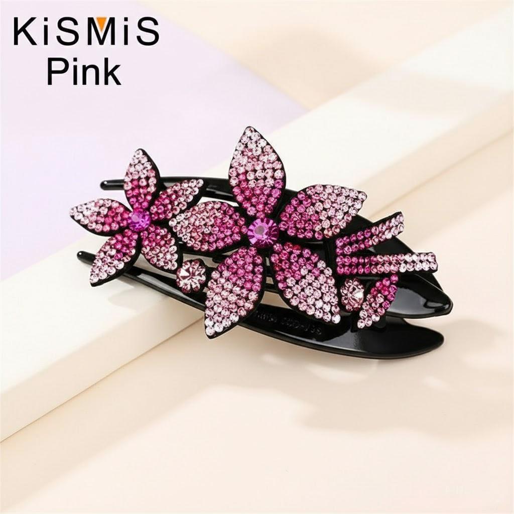 Colorful Rhinestone Double Temperament Hair Clip Ponytail Clip Top Clip Spring Clip Ladies Fashion Accessories рожевий
Colorful Rhinestone Double Temperament Hair Clip Ponytail Clip Top Clip Spring Clip Ladies Fashion Accessories рожевий