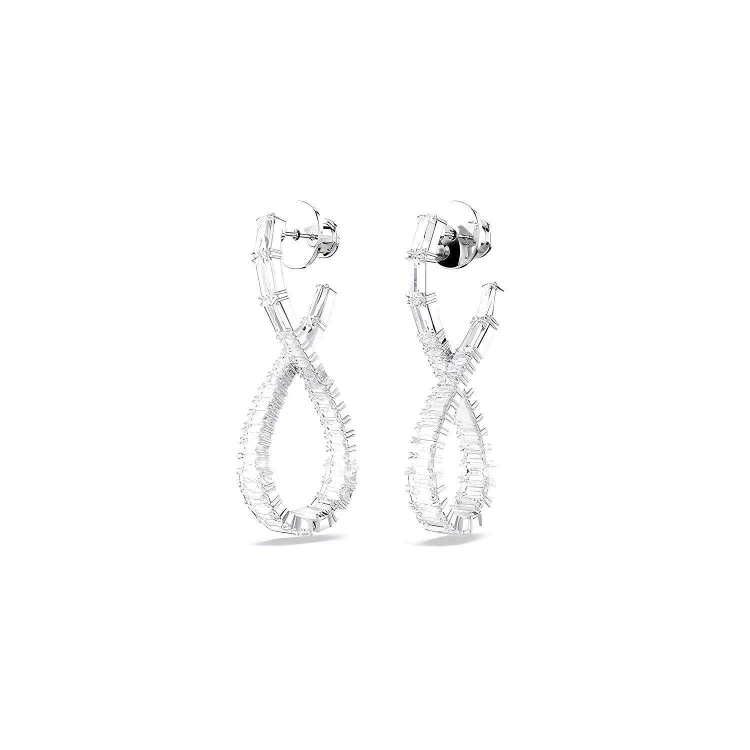 Swarovski Hyperbola Curve Design Rhodium Plated Earrings Women earrings Silver 5677628 F,Silver
Swarovski Hyperbola Curve Design Rhodium Plated Earrings Women earrings Silver 5677628 F,Silver
