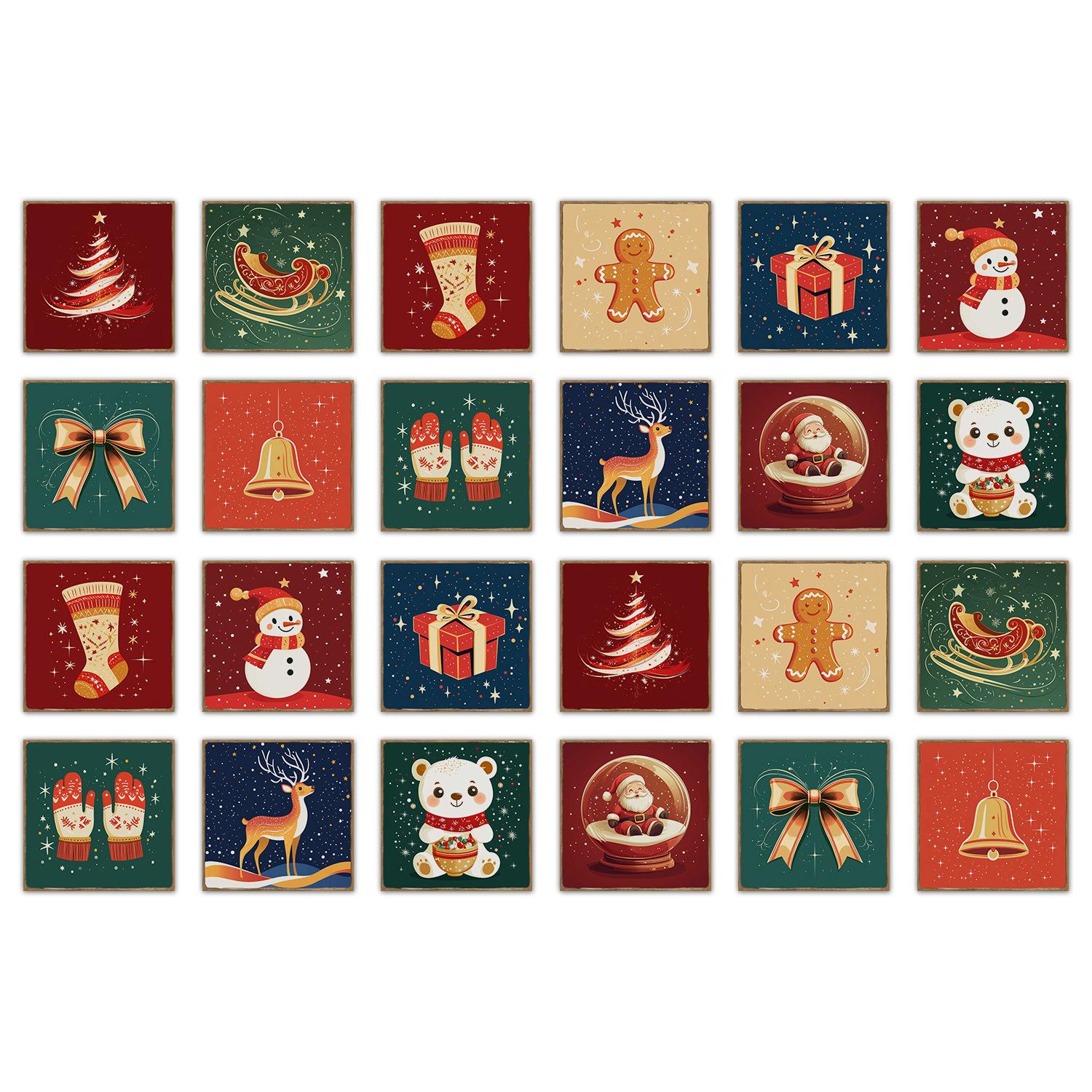 24 штуки Настінна наклейка ПВХ Самоклеюча Різдвяна декоративна настінна наклейка Водонепроникна Декоративна наклейка на плитку для вітальні та спальні 15*15cm*24PCS
24 штуки Настінна наклейка ПВХ Самоклеюча Різдвяна декоративна настінна наклейка Водонепроникна Декоративна наклейка на плитку для вітальні та спальні 15*15cm*24PCS