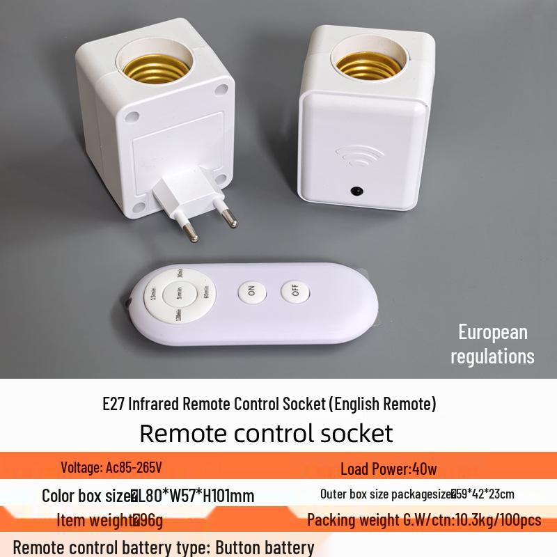 Bluetooth E27 Патрон для лампы с пультом дистанционного управления, таймером и беспроводным выключателем
Bluetooth E27 Патрон для лампы с пультом дистанционного управления, таймером и беспроводным выключателем