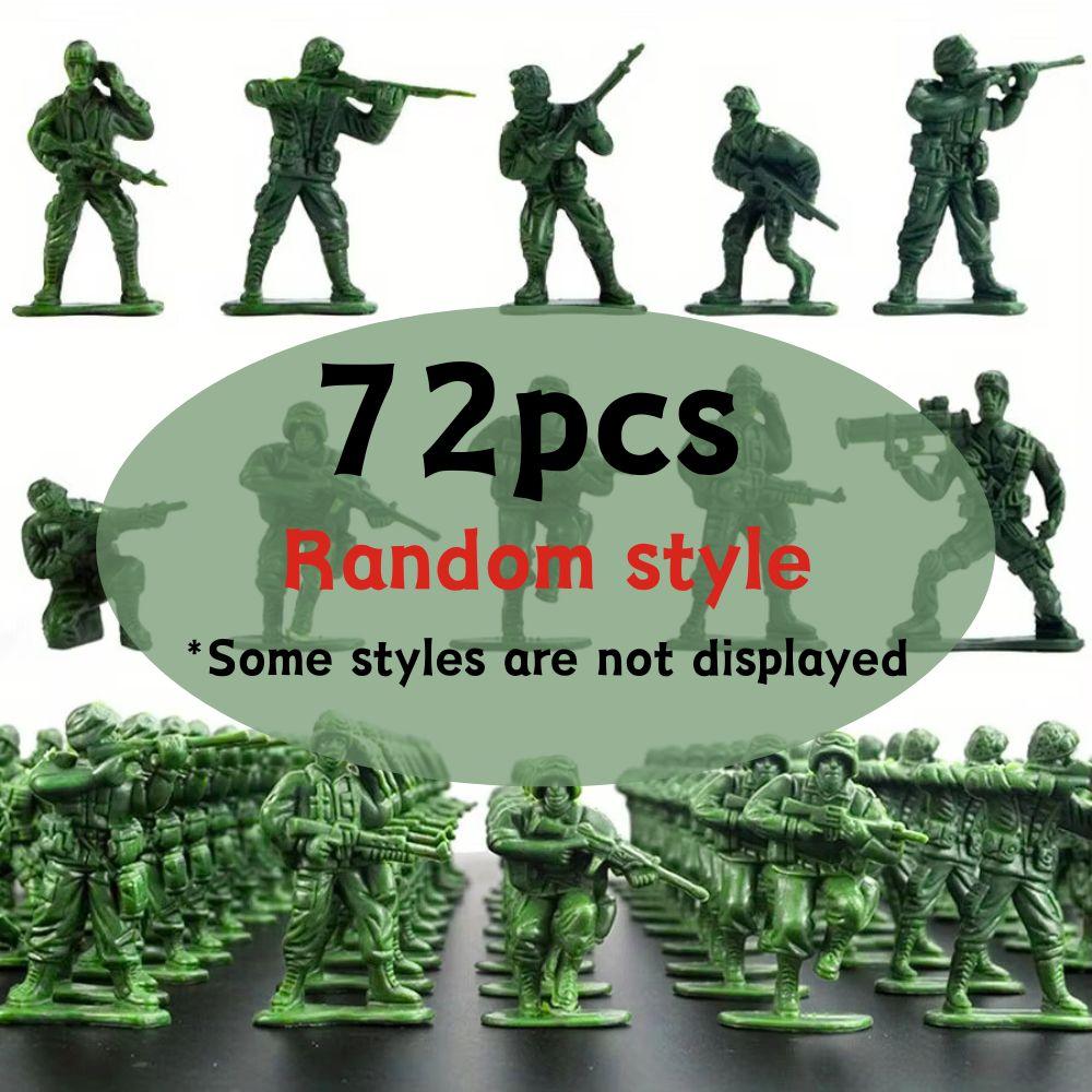 72/100pcs 1.97inch Plastic Soldier Figurine Green/Sand Color Army Operation Doll Sand Exercise Model Gifts Collection YMY
72/100pcs 1.97inch Plastic Soldier Figurine Green/Sand Color Army Operation Doll Sand Exercise Model Gifts Collection YMY