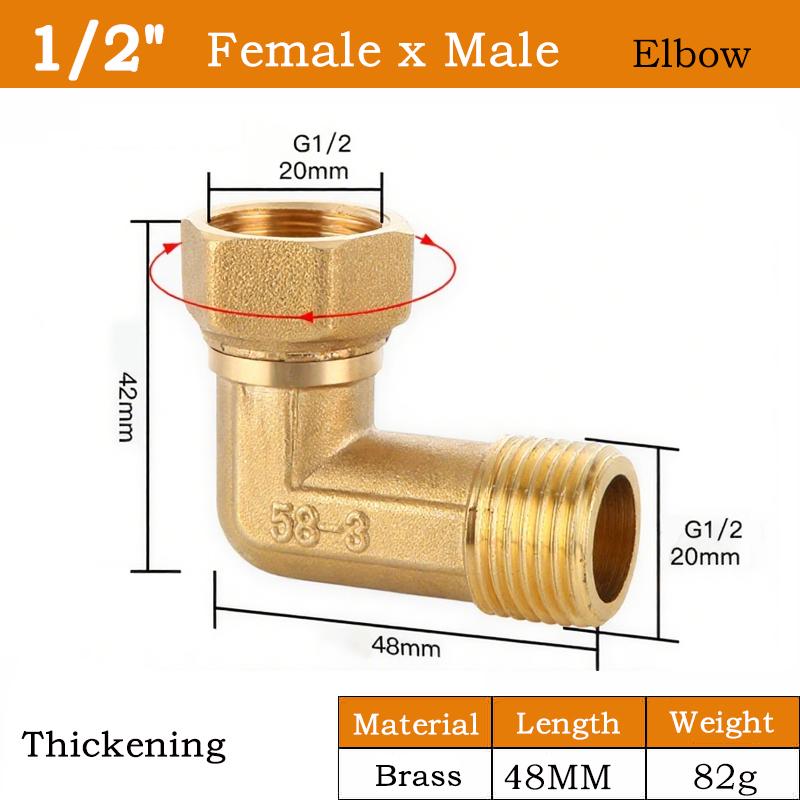 1/2 BSP Brass Pipe Fitting Male/Female Thread Elbow Type Copper Pipe Fittings Water Oil Gas Adapter 1 PCS бронза жовтий колір
1/2 BSP Brass Pipe Fitting Male/Female Thread Elbow Type Copper Pipe Fittings Water Oil Gas Adapter 1 PCS бронза жовтий колір