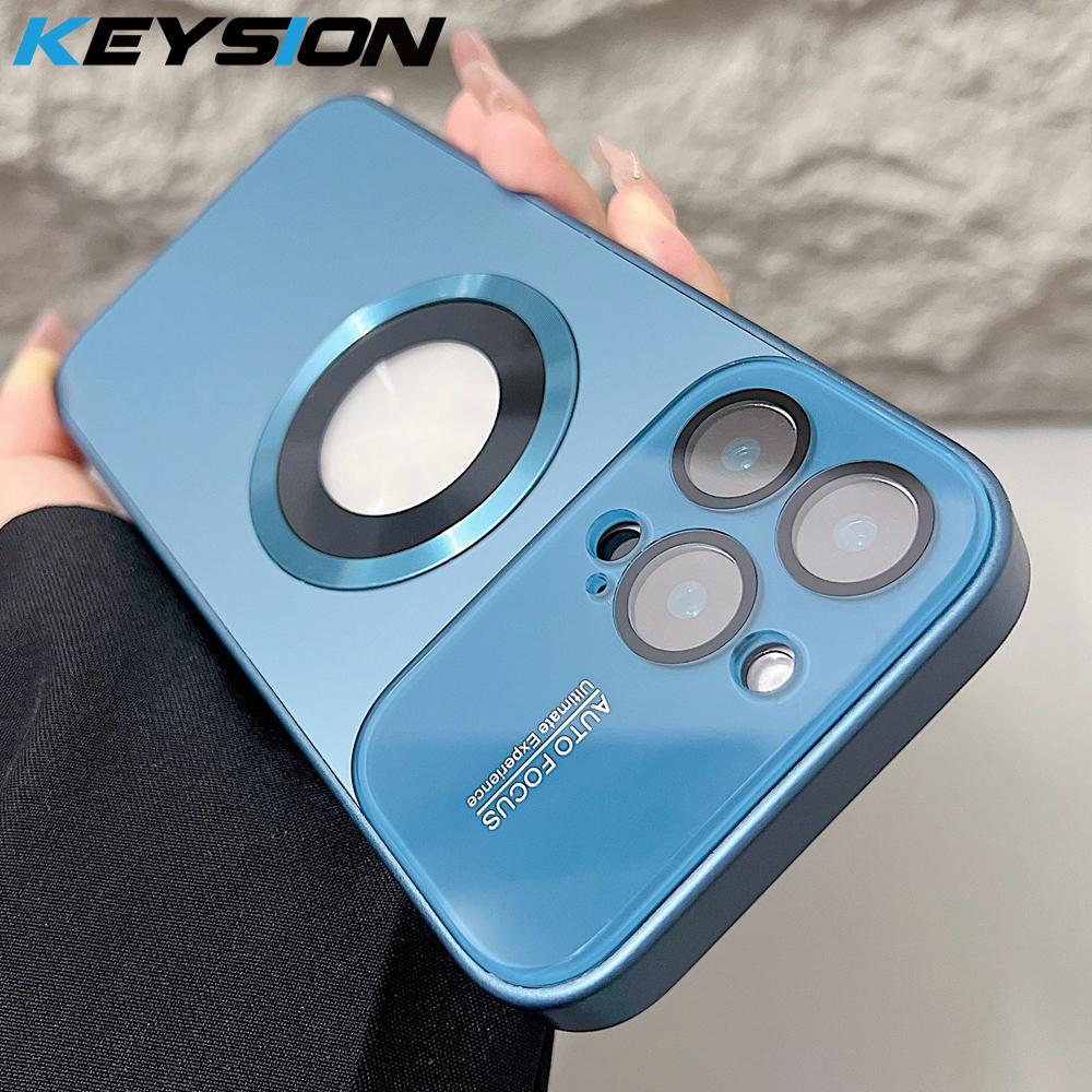 KEYSION Роскошная стеклянная линза камеры для магнитного беспроводного зарядного чехла MagSafe для iPhone 12 11 Pro Max Ударопрочная крышка для телефона for iPhone 12
KEYSION Роскошная стеклянная линза камеры для магнитного беспроводного зарядного чехла MagSafe для iPhone 12 11 Pro Max Ударопрочная крышка для телефона for iPhone 12