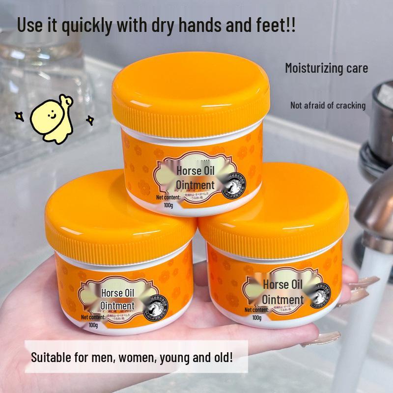 Laureen s Horse Oil Hand & Foot Moisturizing Cream - Anti-Dryness & Cracking for Autumn/Winter.
Laureen s Horse Oil Hand & Foot Moisturizing Cream - Anti-Dryness & Cracking for Autumn/Winter.