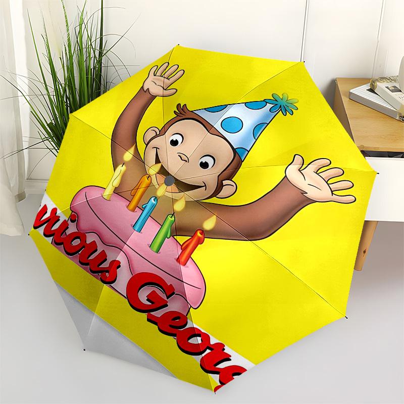 Curious George, Birthday Automatic Opening and Closing, 8 rib Structure Portable Umbrella, Suitable for Men and Women in All Seasons Perfec
Curious George, Birthday Automatic Opening and Closing, 8 rib Structure Portable Umbrella, Suitable for Men and Women in All Seasons Perfec